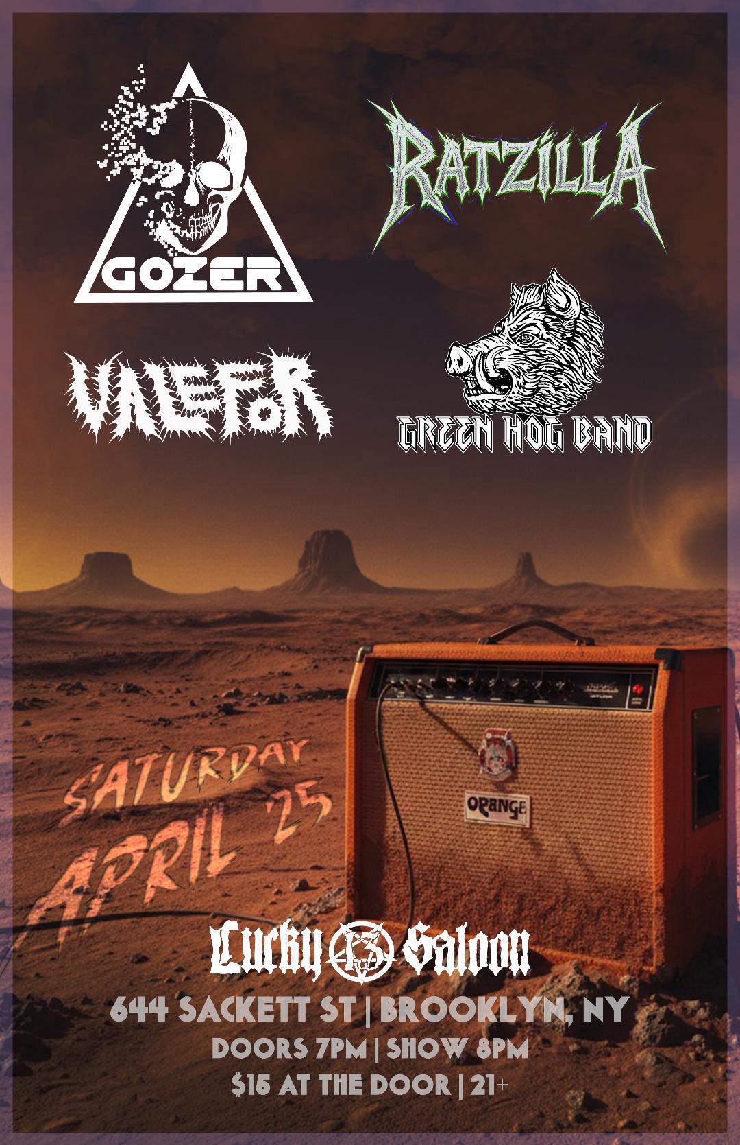 Lucky 13 Saloon Poster