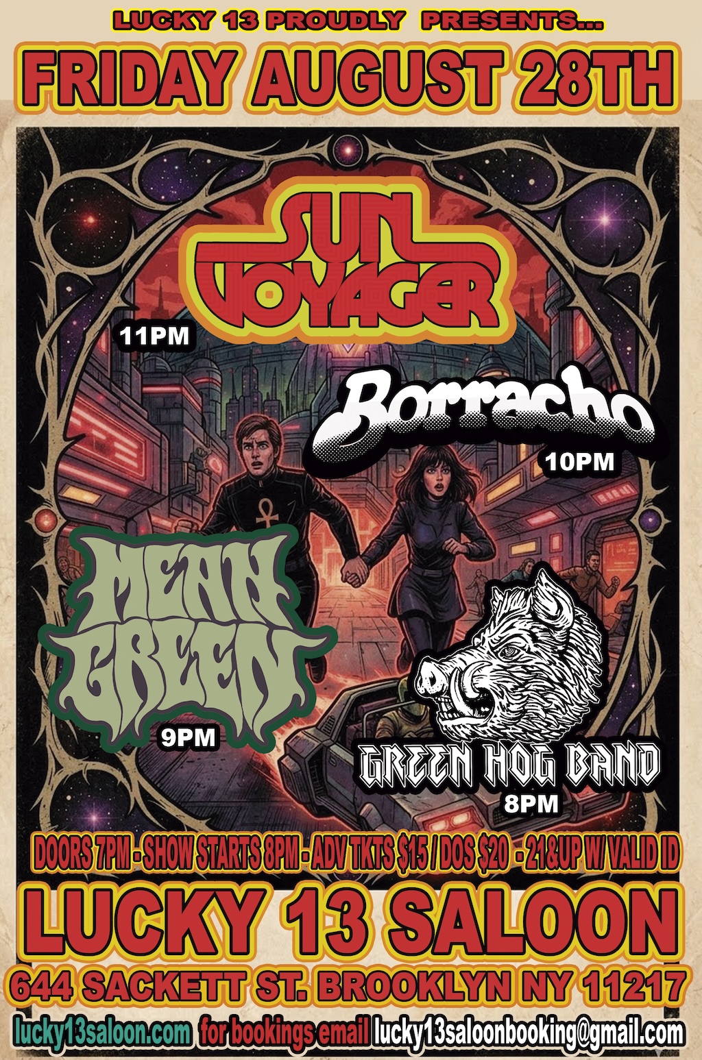 Lucky 13 Saloon Poster